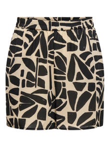 ONLY Patterned shorts -Black - 15322845