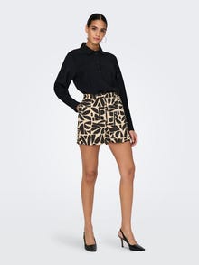 ONLY Patterned shorts -Black - 15322845