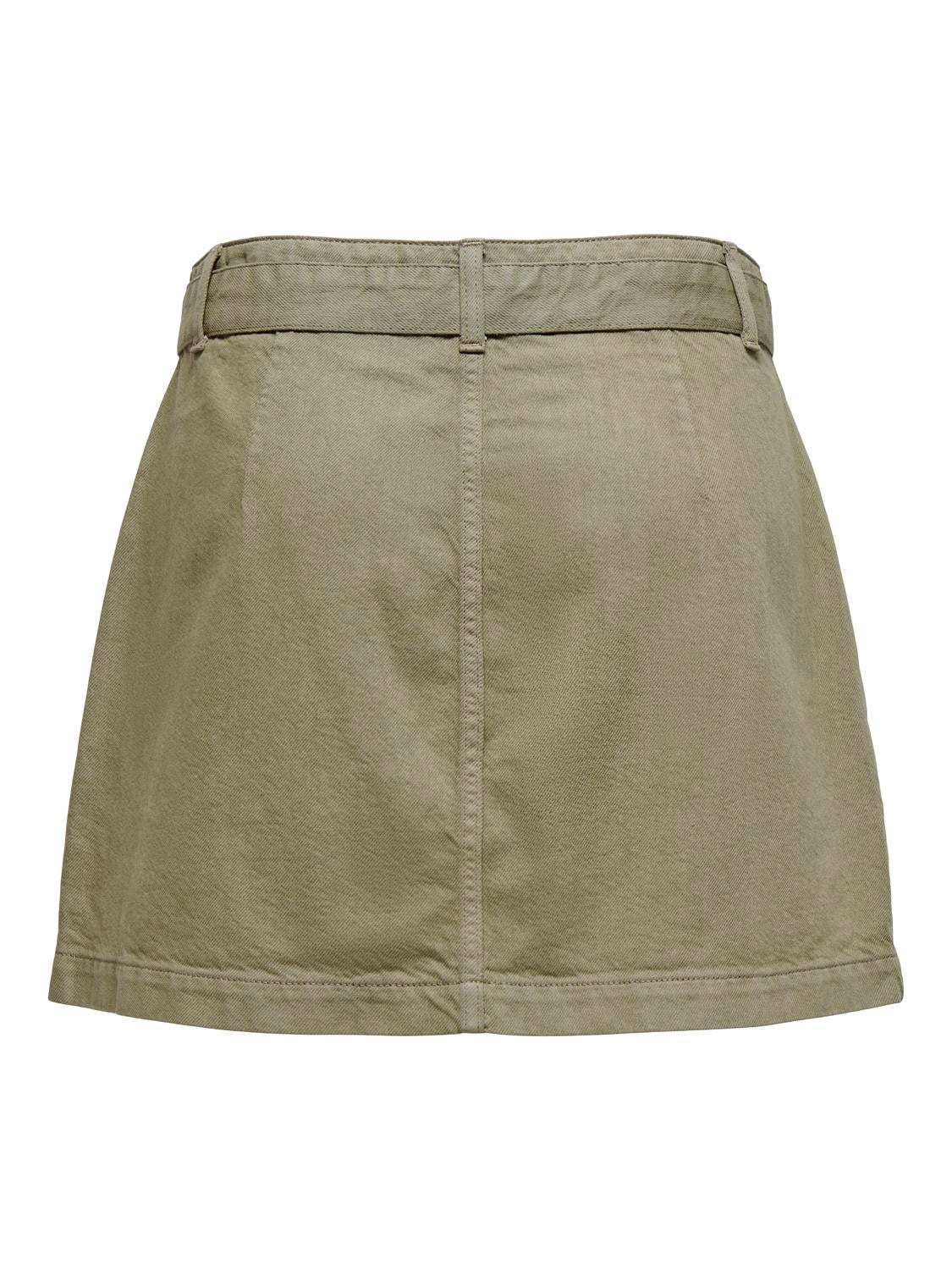 ONLY Mini skirt with high waist -Aloe - 15322861