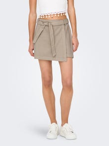 ONLY Falda corta Cintura alta -Plaza Taupe - 15322861