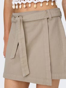 ONLY Falda corta Cintura alta -Plaza Taupe - 15322861