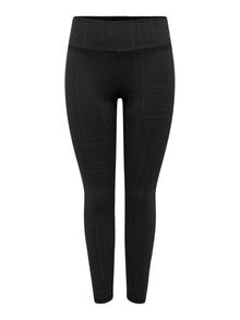 ONLY High waisted training tights -Black - 15322891