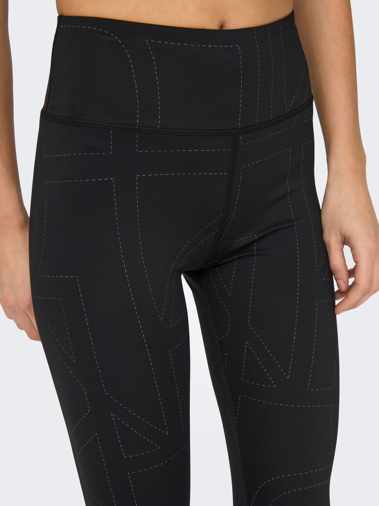 ONLY Leggings Tight Fit Taille haute -Black - 15322891