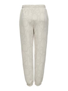 ONLY Regular Fit High waist Elasticated cuffs Trousers -Pumice Stone - 15322895
