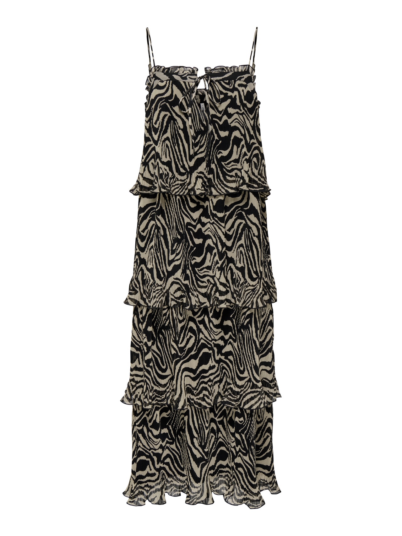 ONLY Locker geschnitten Splitneck Langes Kleid -Black - 15322912