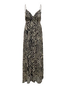 ONLY Maxi v-hals kjole  -Black - 15322917