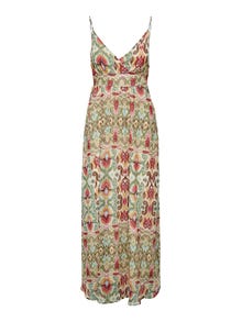 ONLY Maxi v-neck dress -Oil Green - 15322917