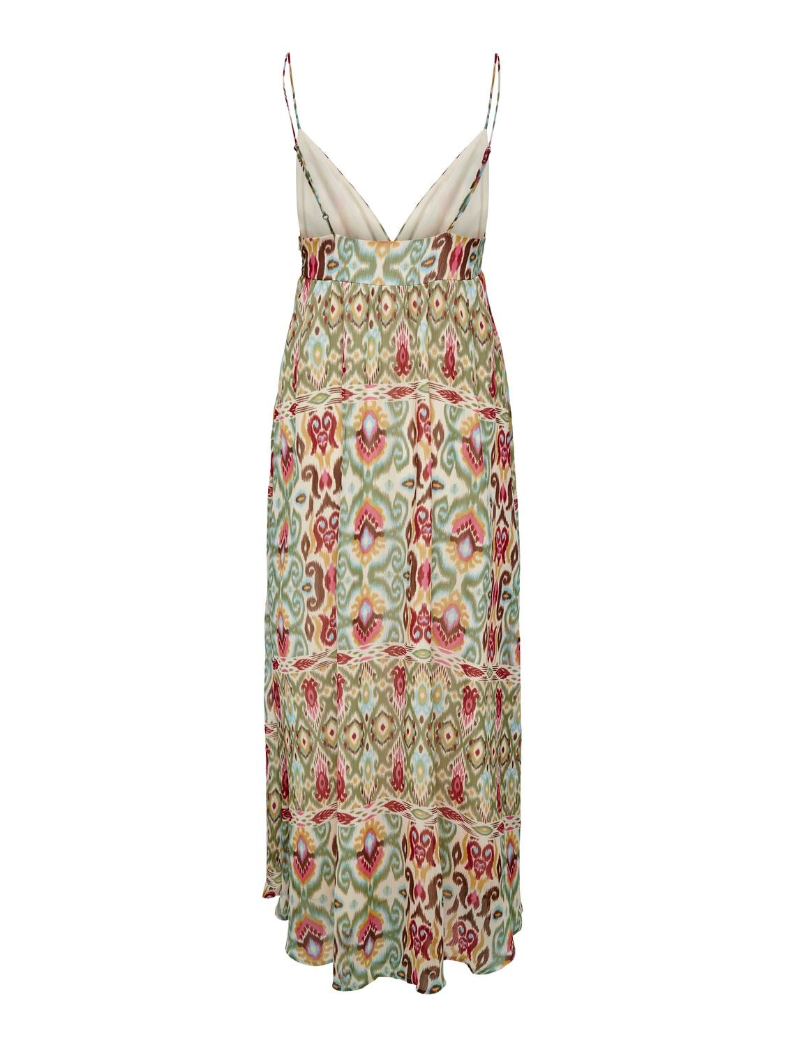 ONLY Maxi v-neck dress -Oil Green - 15322917