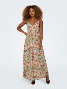 ONLY Maxi v-neck dress -Oil Green - 15322917