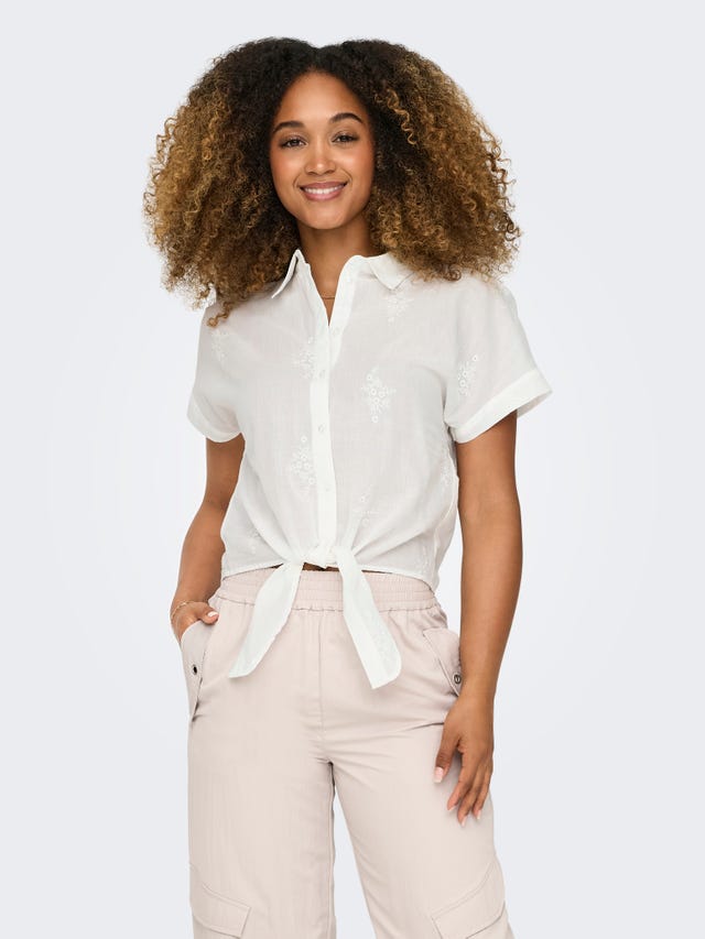 ONLY Shirt with knot detail - 15322983
