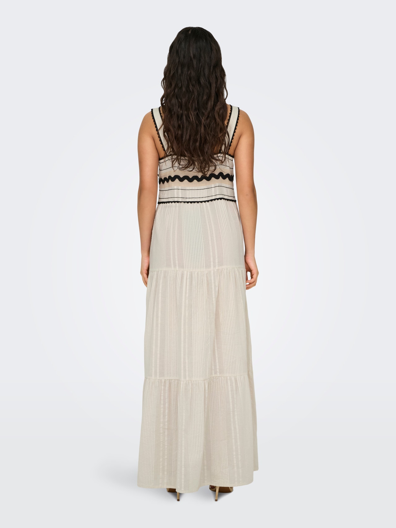 ONLY Regular Fit Square neck Long dress -Moonbeam - 15323040