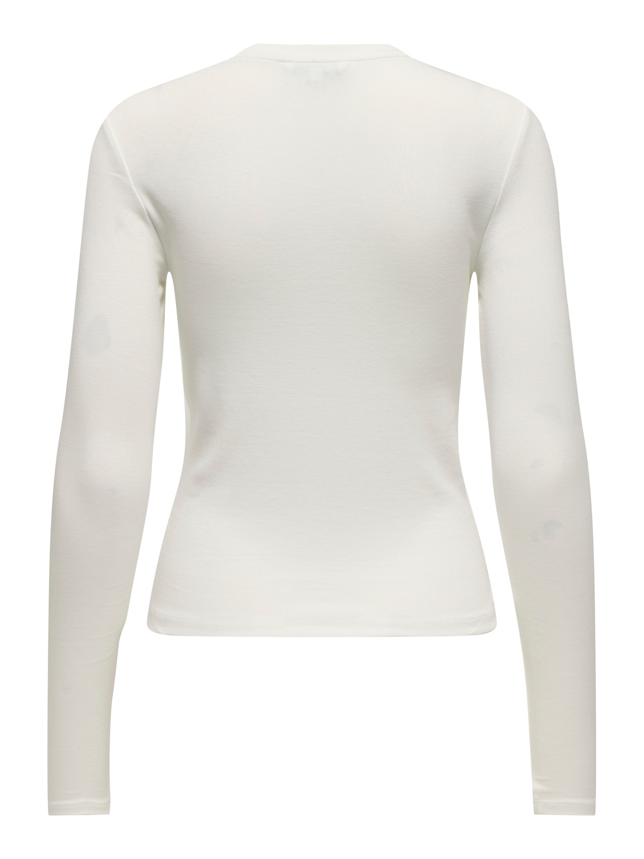 ONLY Camisetas Corte tight Cuello redondo -Cloud Dancer - 15323159