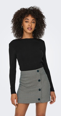 Onlriley O-hals L/S Top JRS, zwart, XS Onlriley O-hals L/S Top JRS, zwart, XS