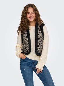 ONLY ONLJESSIE Trench waistcoat -Black - 15323165