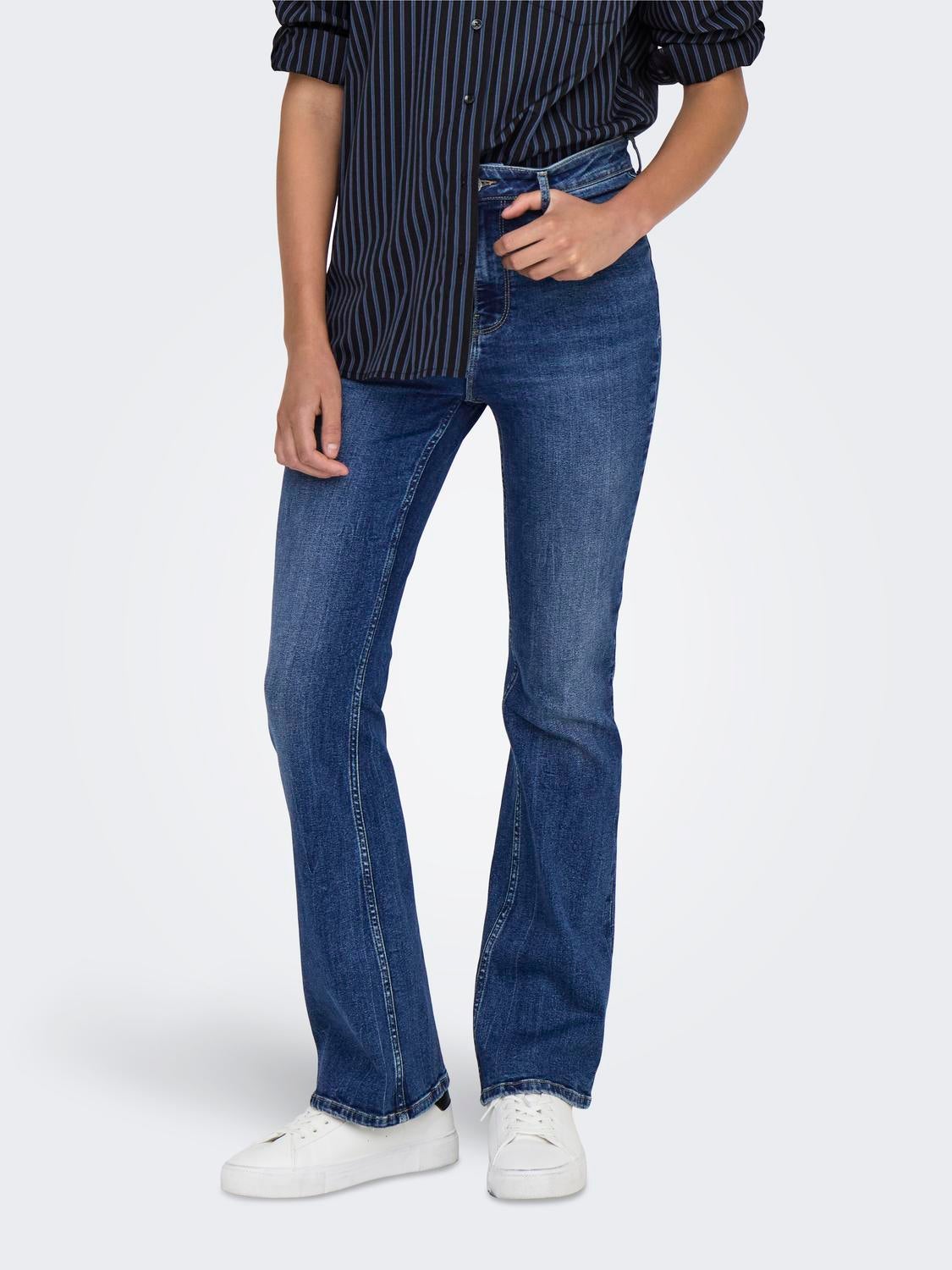 Onlluna Hohe Taille Ausgestellt Jeans