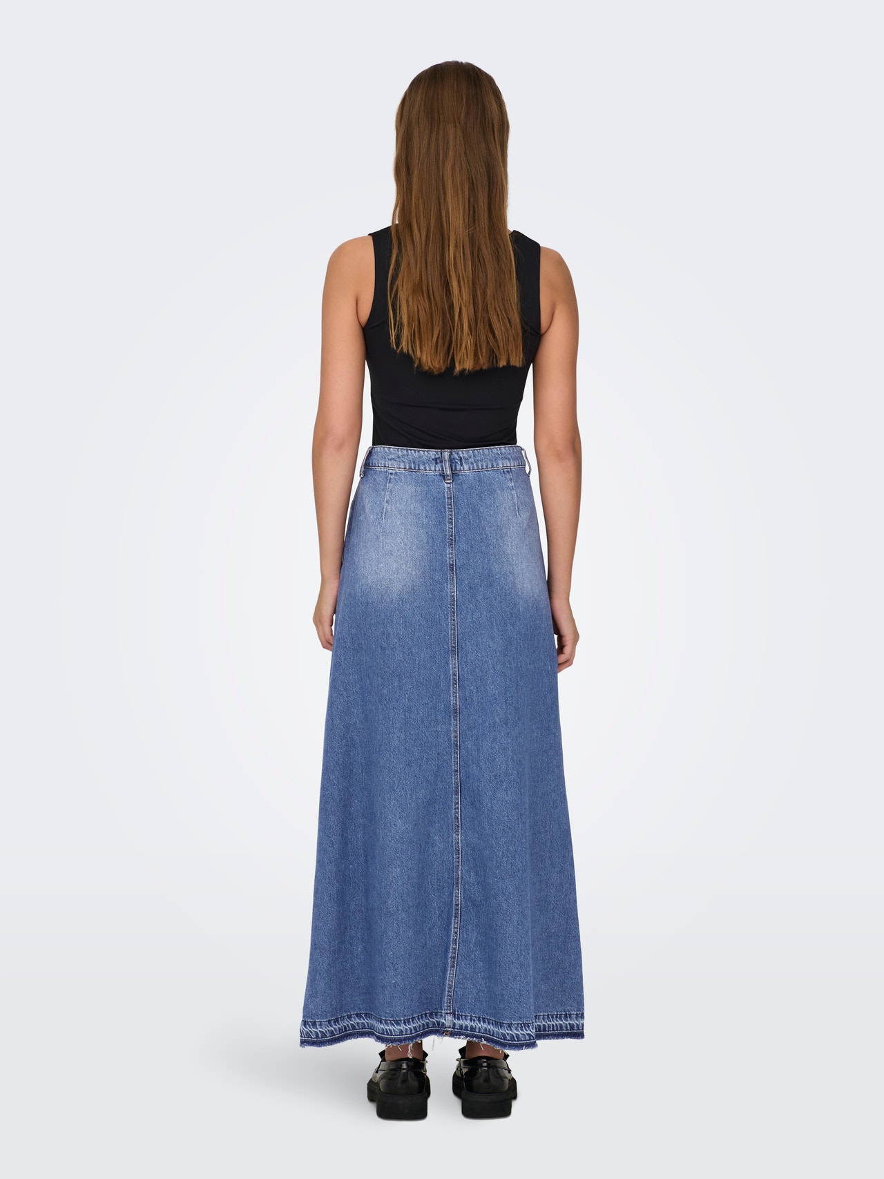 ONLY Maxi denim skirt -Medium Blue Denim - 15323243