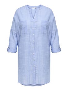 ONLY Oversize Fit Button-down collar Curve Buttoned cuffs Sleeves with fold-up Shirt -Provence - 15323256