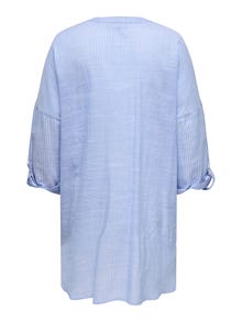 ONLY Camisas Corte oversized Cuello abotonado Curve Puños abotonados Mangas dobladas -Provence - 15323256