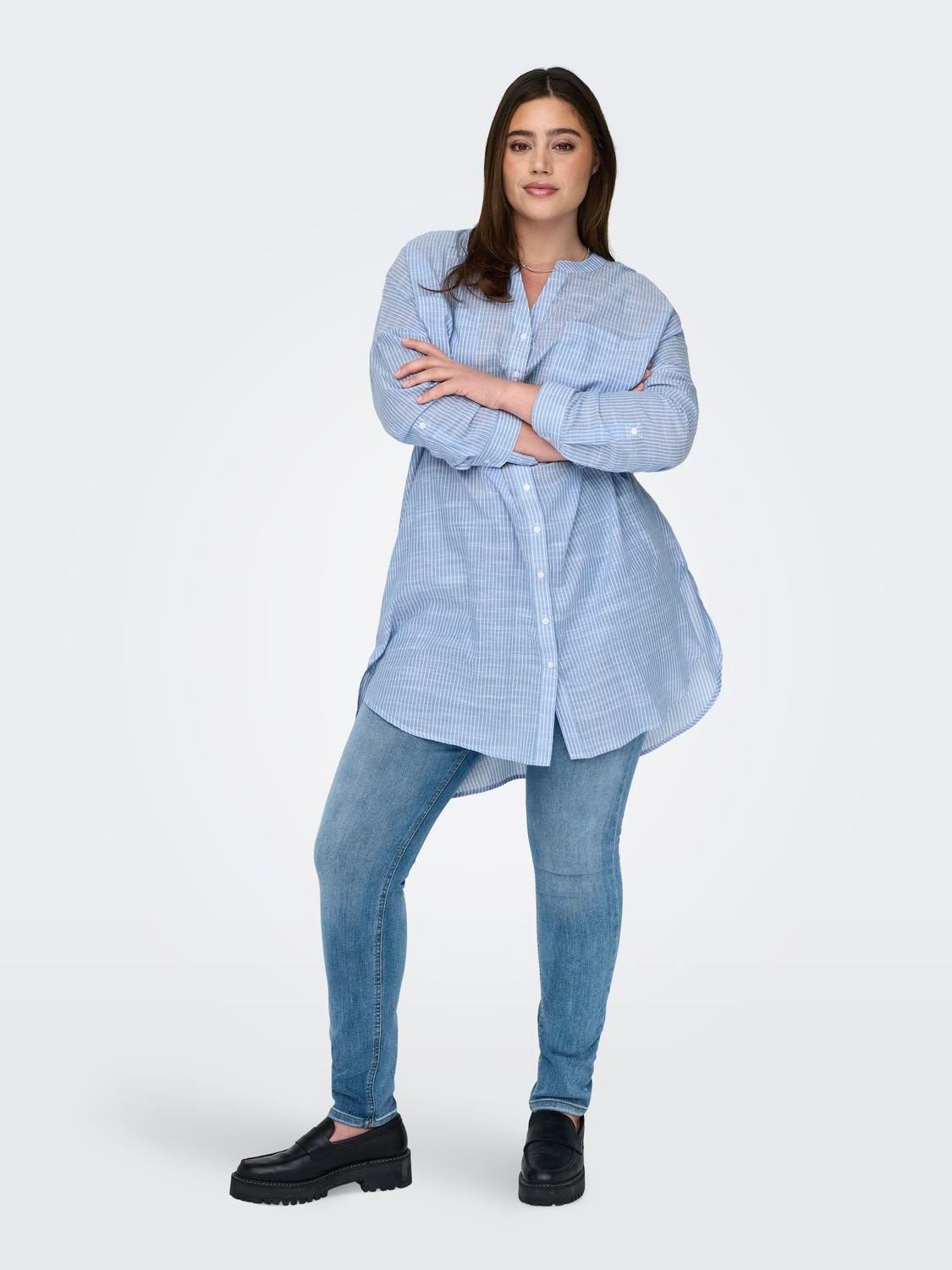 ONLY Curvy long shirt -Provence - 15323256