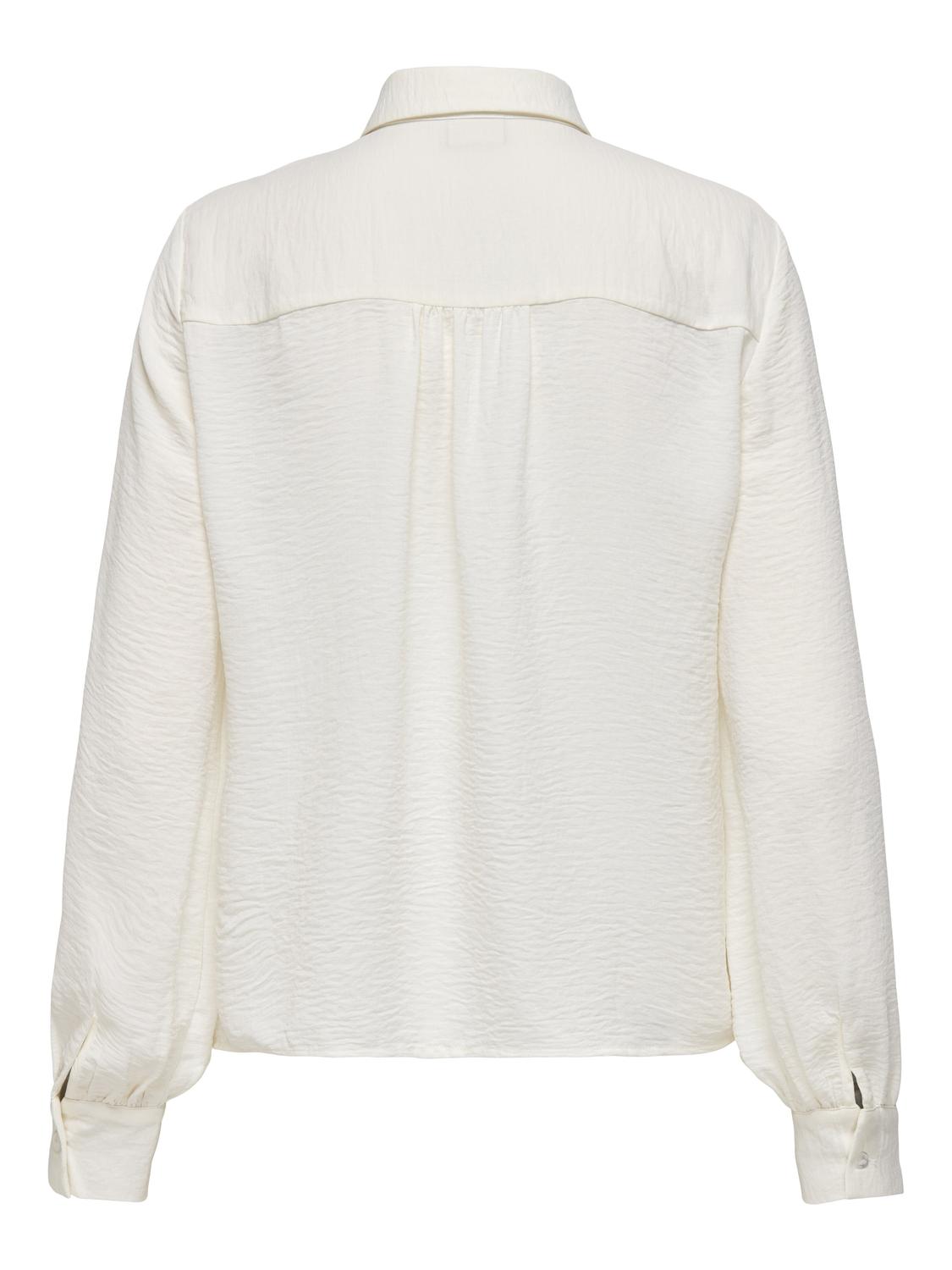 ONLY Regular fit Overhemd kraag Manchetten met knoop Ballonmouwen Overhemd -Cloud Dancer - 15323271