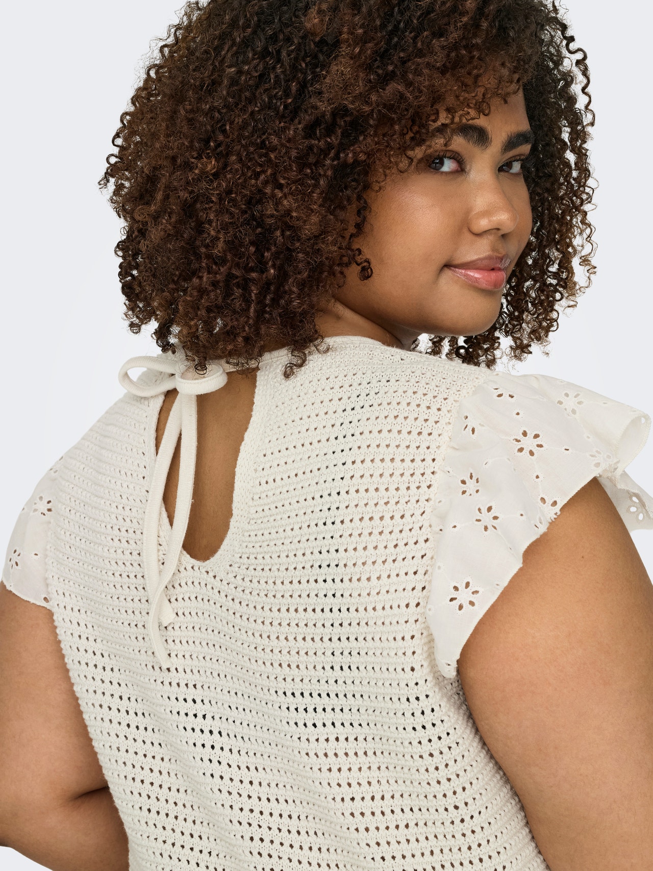 ONLY CARBELLI Top de malha -Ecru - 15323283