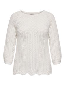 ONLY CARNOLA Pletený svetr -Cloud Dancer - 15323302