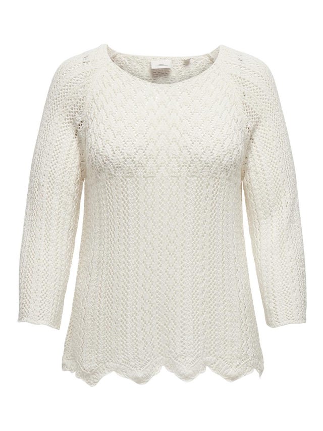 ONLY Curvy o-neck knitted pullover - 15323302