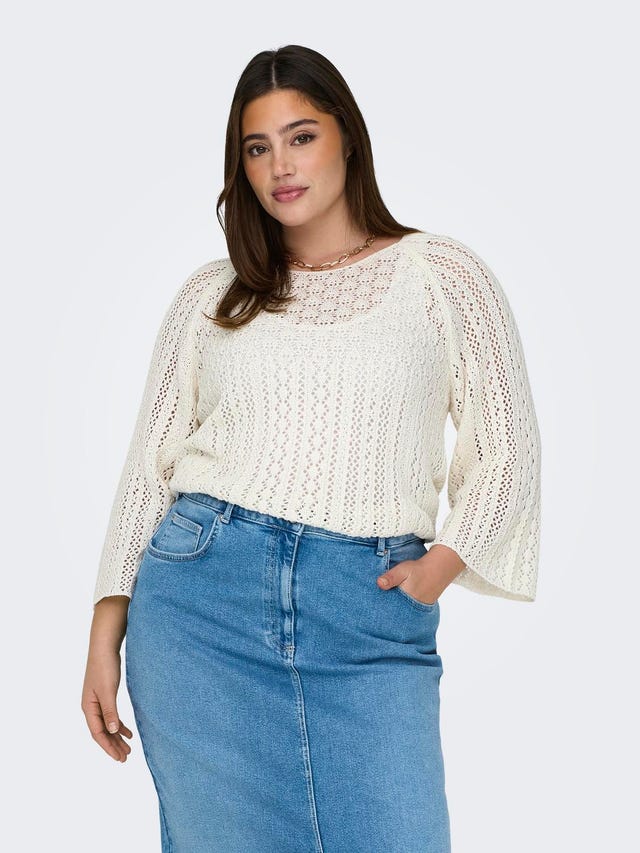 ONLY Regular Fit Round Neck Plus Pullover - 15323302