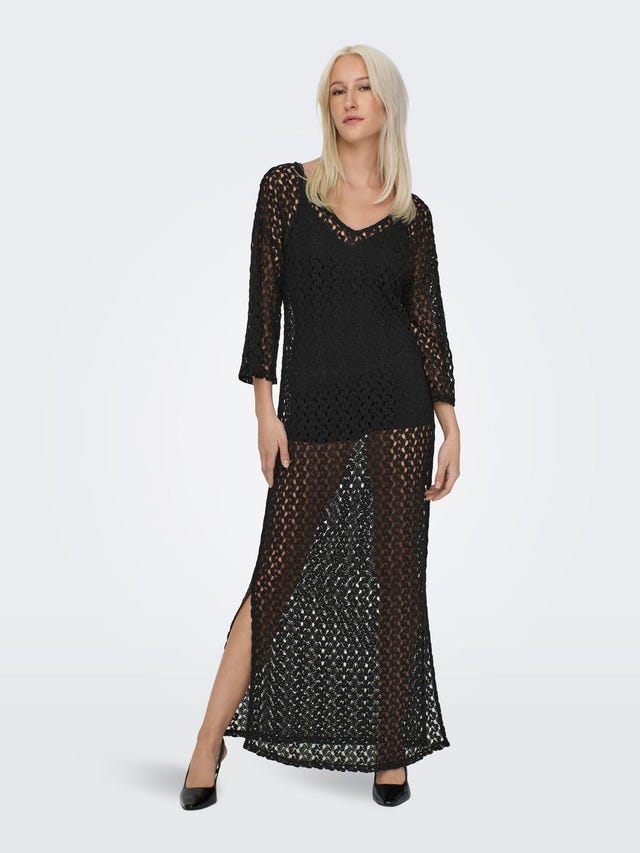ONLY Maxi v-neck lace dress - 15323312