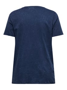 ONLY Regular Fit Round Neck T-Shirt -Naval Academy - 15323317
