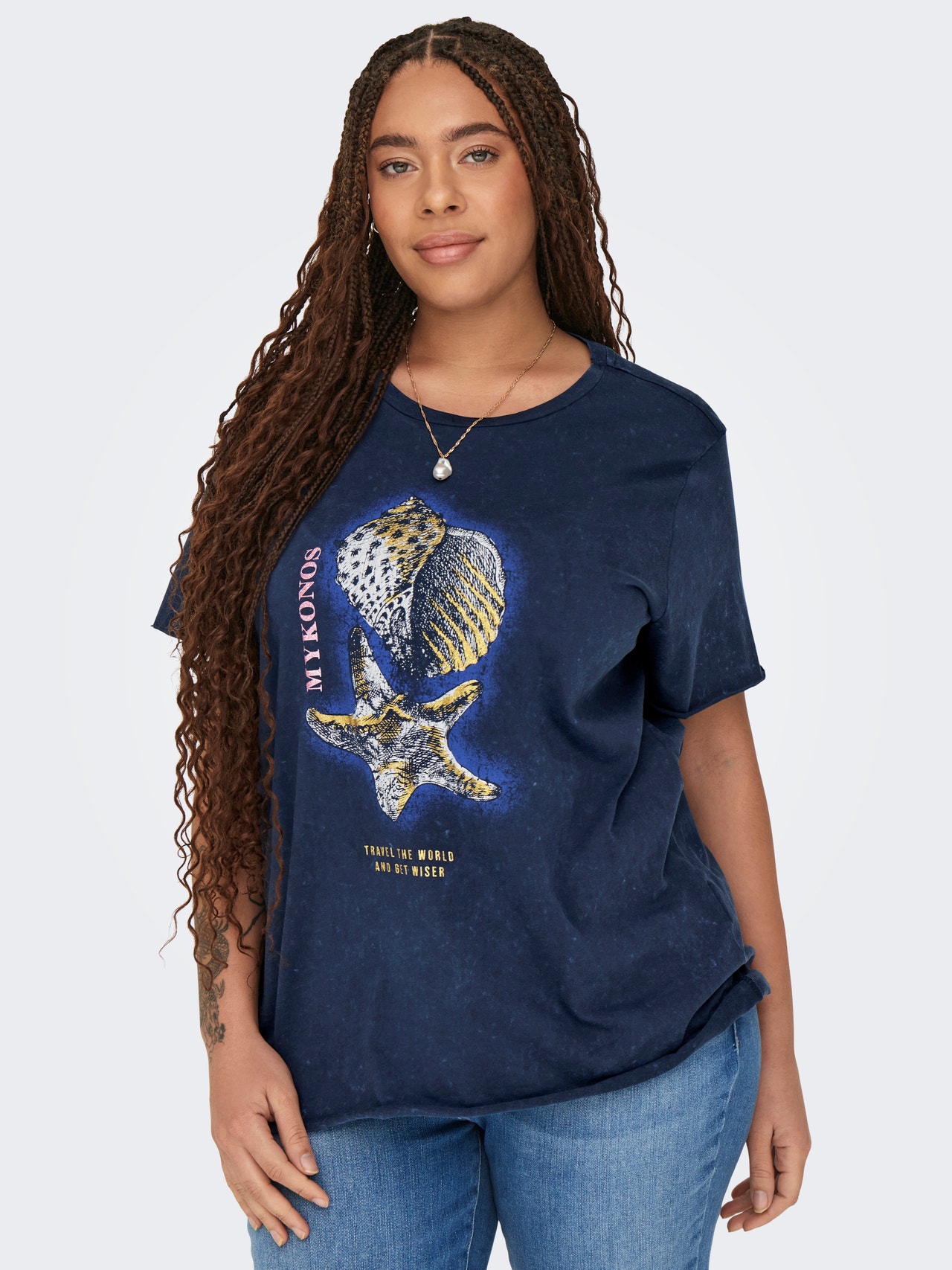 ONLY T-shirt Regular Fit Paricollo -Naval Academy - 15323317