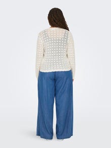 ONLY curvy knitted cardigan -Ecru - 15323327