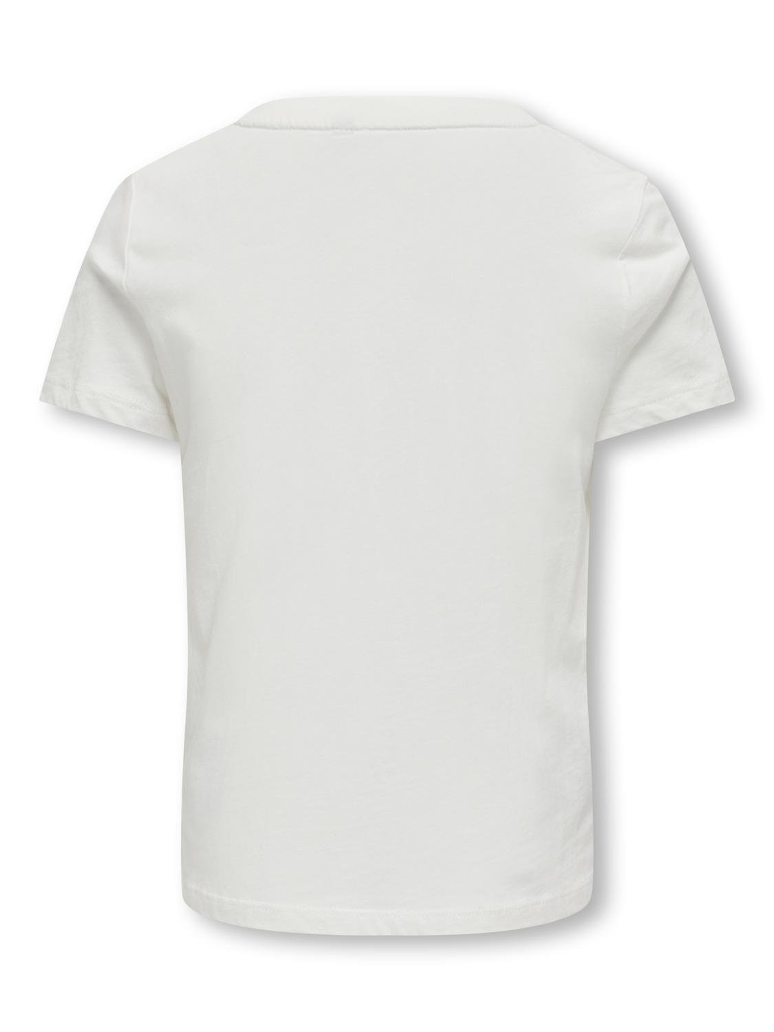 ONLY Camisetas Corte regular Cuello redondo -Cloud Dancer - 15323354