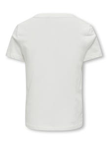 ONLY T-shirts Regular Fit Col rond -Cloud Dancer - 15323354