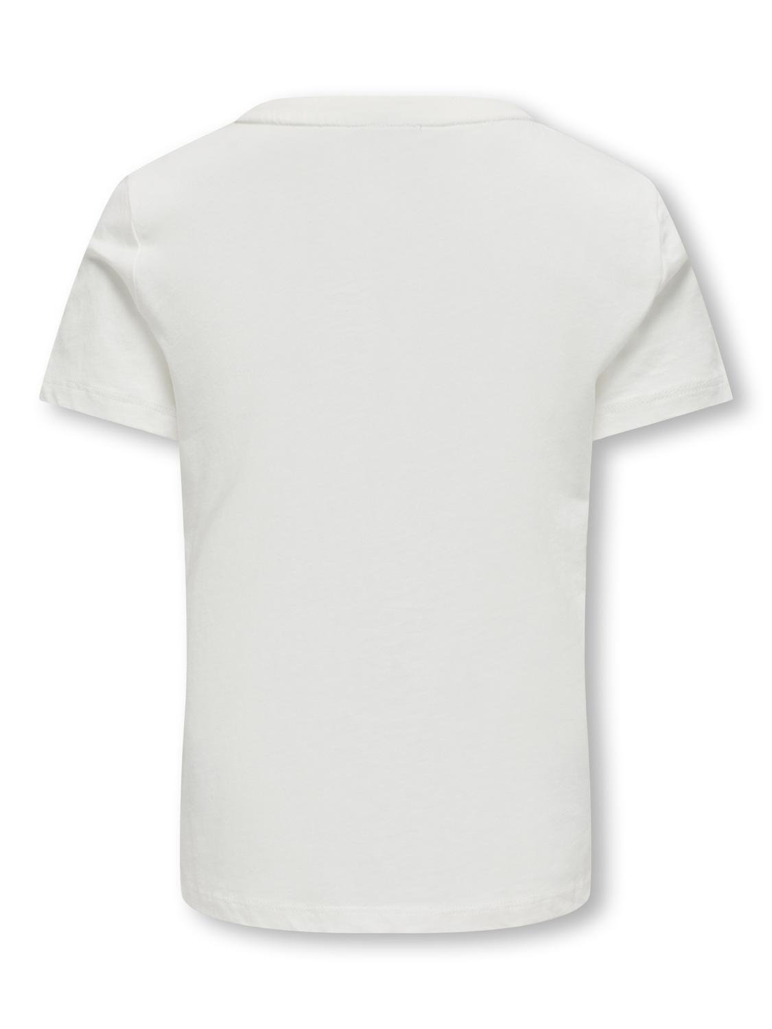 ONLY O-neck t-shirt -Cloud Dancer - 15323354