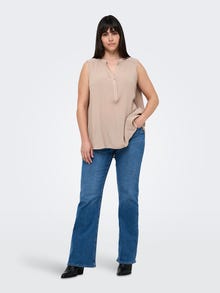 ONLY Tavapärane lõige V-kaelus Vormikas Särgik -Mocha Meringue - 15323372