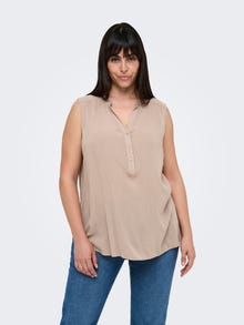 ONLY Tavapärane lõige V-kaelus Vormikas Särgik -Mocha Meringue - 15323372