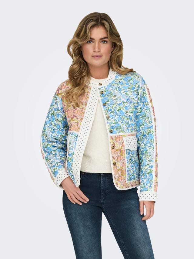 ONLY Quilted patch work jacket - 15323550