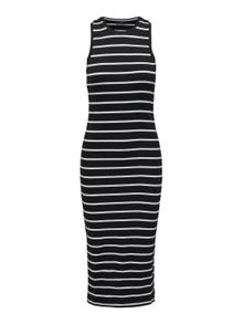 ONLY Regular fit O-hals Lange jurk -Black - 15323632
