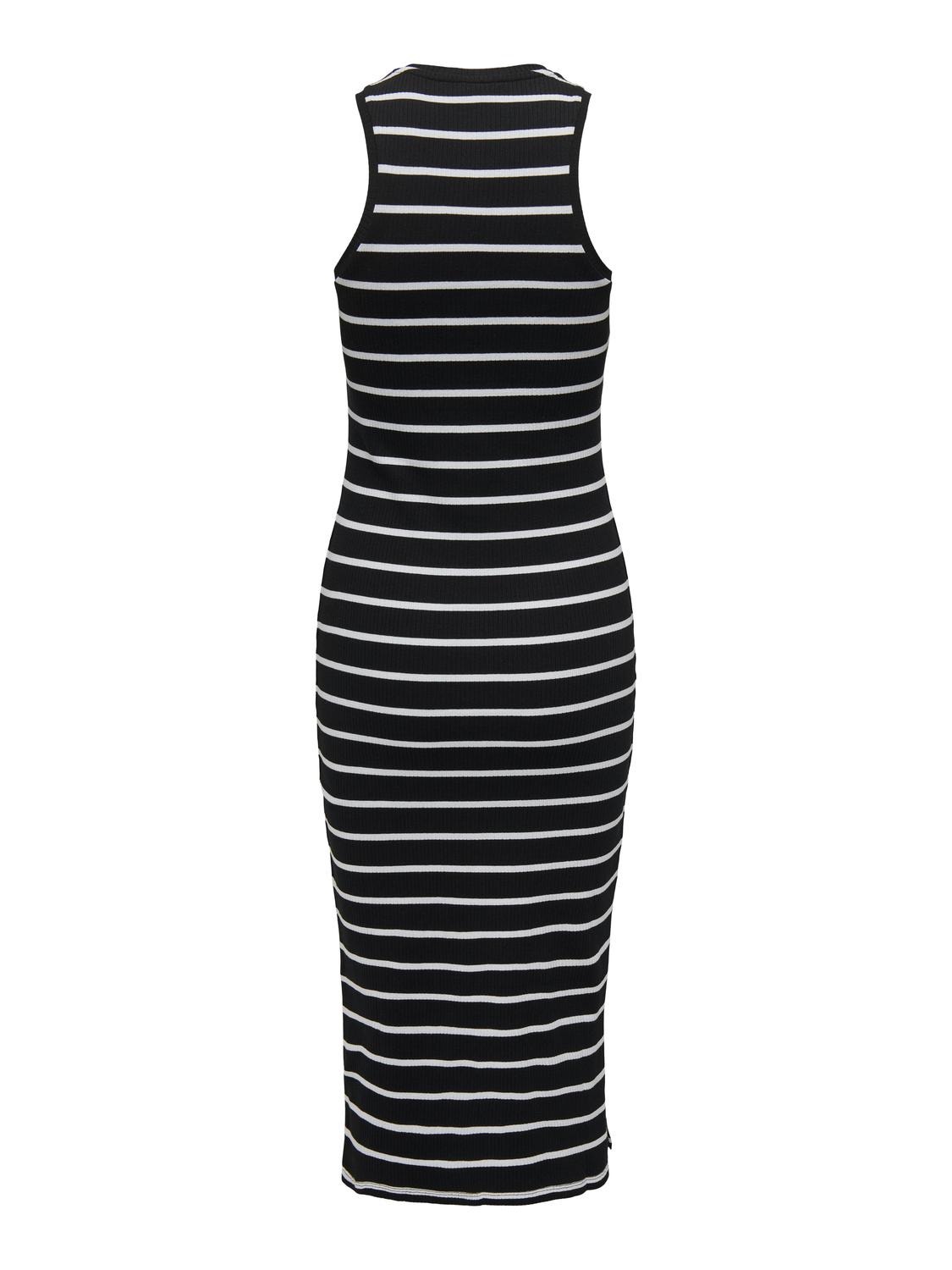 ONLY Regular Fit Round Neck Long dress -Black - 15323632