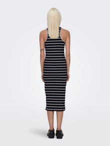 ONLY Regular Fit Round Neck Long dress -Black - 15323632