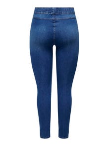 ONLY Slim Fit Hohe Taille Jeggings -Medium Blue Denim - 15323718