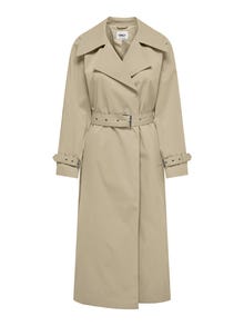 ONLY Tall trenchcoat -White Pepper - 15323777