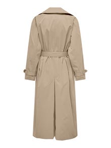 ONLY Tall trenchcoat -White Pepper - 15323777