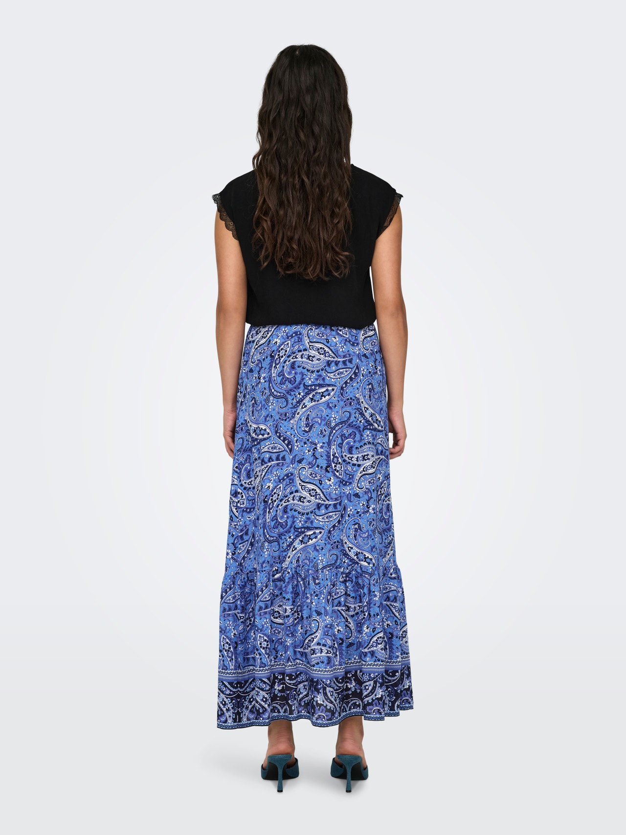 ONLY Lång kjol -Azure Blue - 15323793
