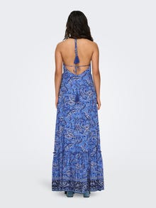 ONLY Normal geschnitten Neckholder Langes Kleid -Azure Blue - 15323797