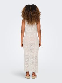 ONLY Long knitted dress -Eggnog - 15323934