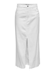 ONLY Jupe longue -White - 15323972