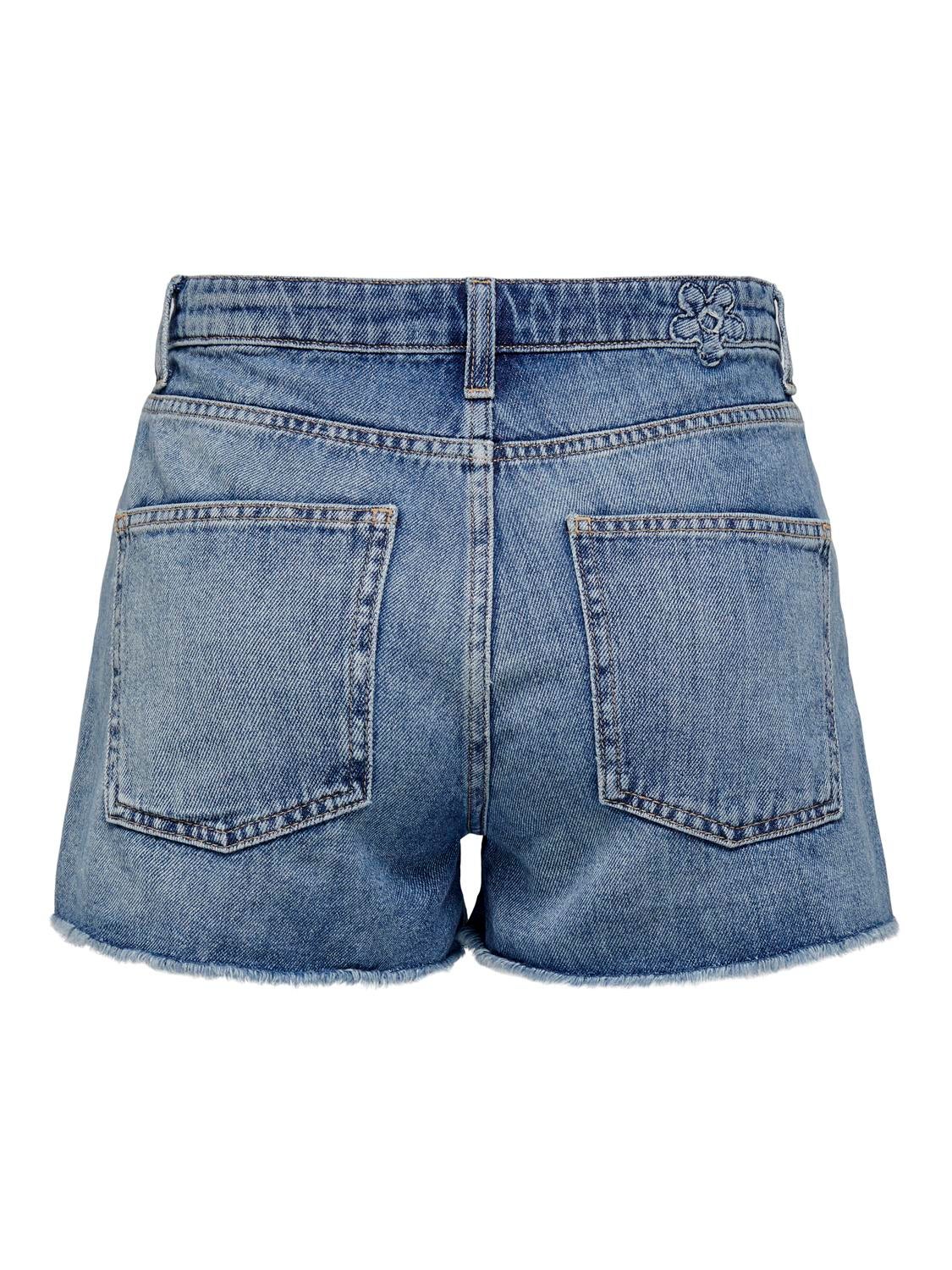Thumbnail - Onlzuma Hohe Taille Normal Geschnitten Jeans-shorts