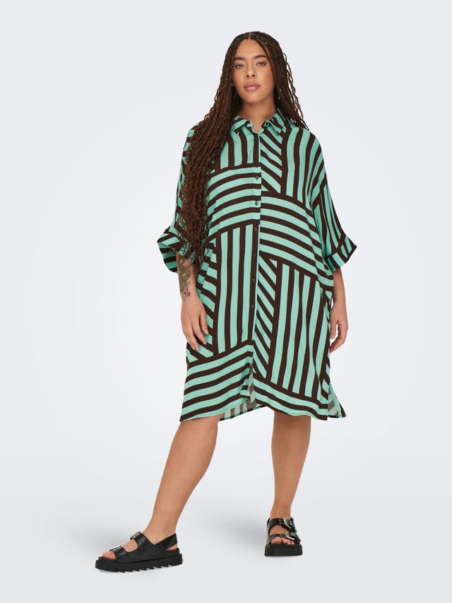 ONLY Curvy loose fit shirt dress - 15324003
